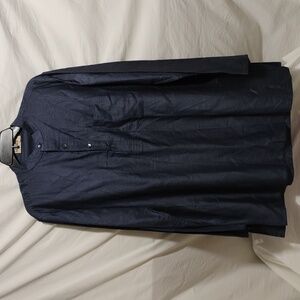 (X6) SALE! Fabindia Men's Long Sleeve Thin Blue Khurta Shirt Sz.38